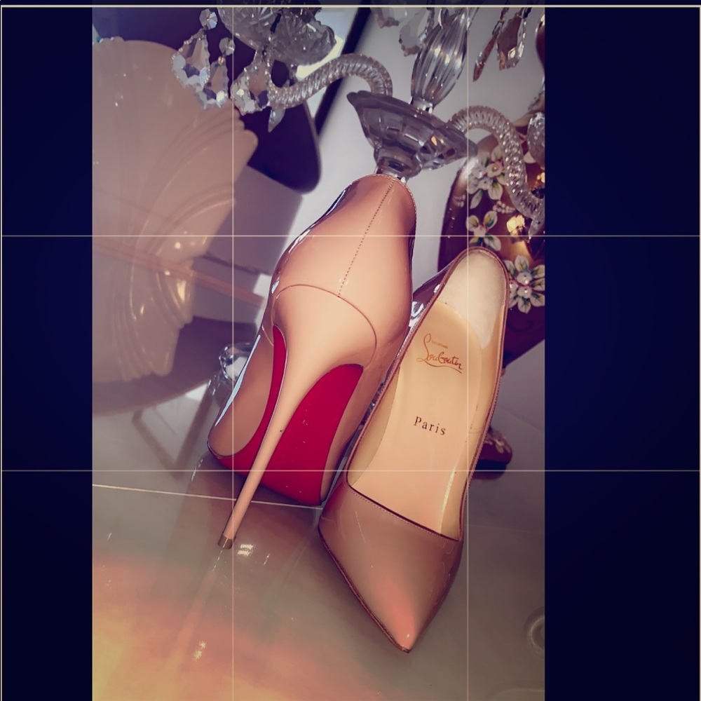 NEW Christian Louboutin So Kate 120 Nude Patent Leather Pump✨ - Picture 2 of 8